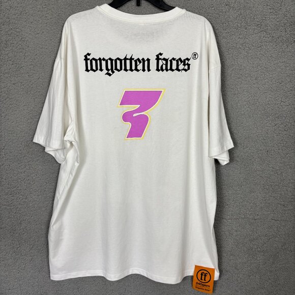 Forgotten Faces Men's Rider Tee Shirt Streetwear Crewneck White Multicolor XXL. - Picture 3 of 8